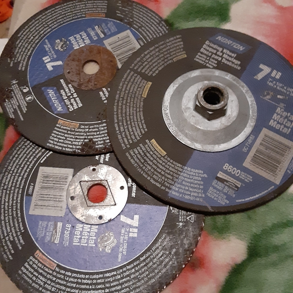 7" inch grinding wheel set of 3